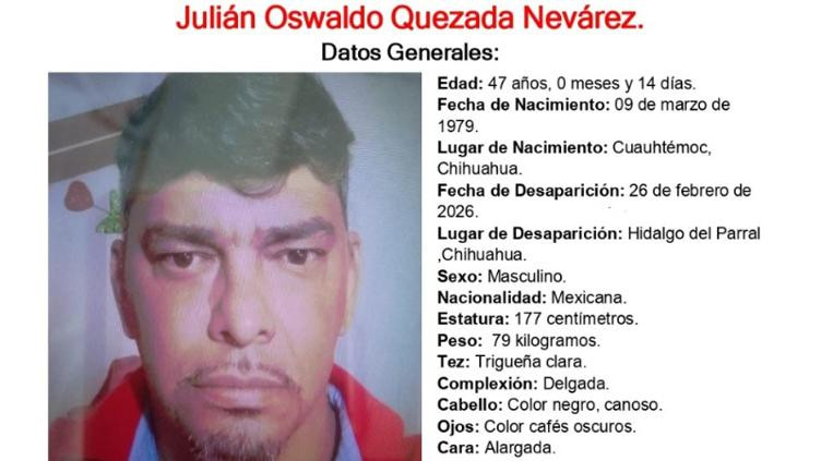 Desaparece en Parral