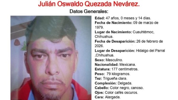 Desaparece en Parral