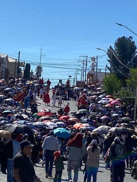 Saldo blanco en el Viacrucis de Cuauhtémoc