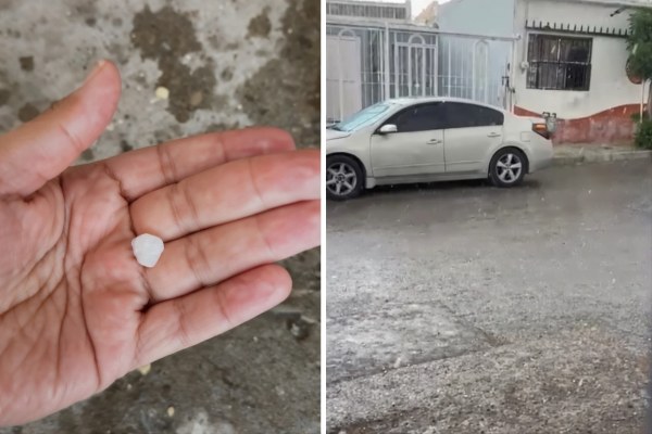 Cae granizada en Juárez