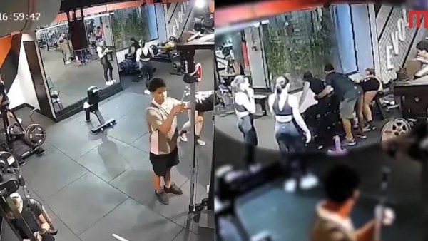 Joven sufre doble fractura en las rodillas al colapsar máquina de gimnasio