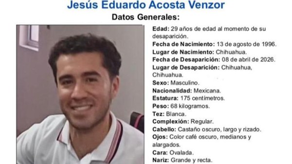 Desaparece en Chihuahua