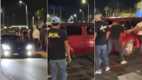 Aseguran cuatro autos durante arrancones