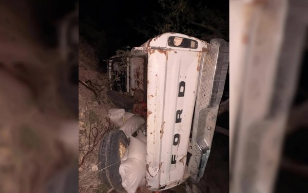 Volcadura en Guachochi deja un muerto y tres heridos