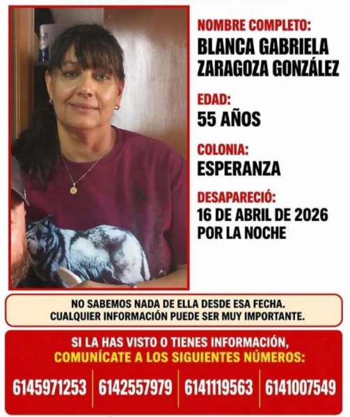 Desaparece mujer en la Esperanza