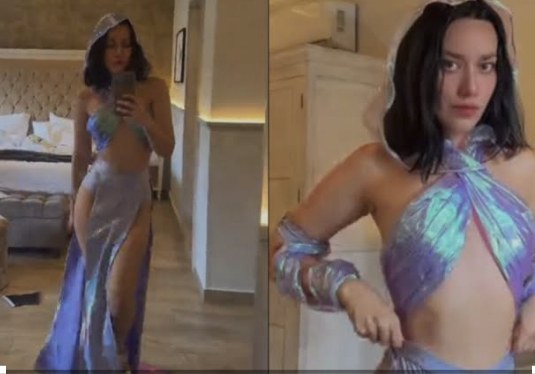 Esmeralda ex violinista de Nodal impresiona con look de sirena