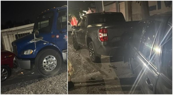 Choca vs autos estacionados en la Magisterial