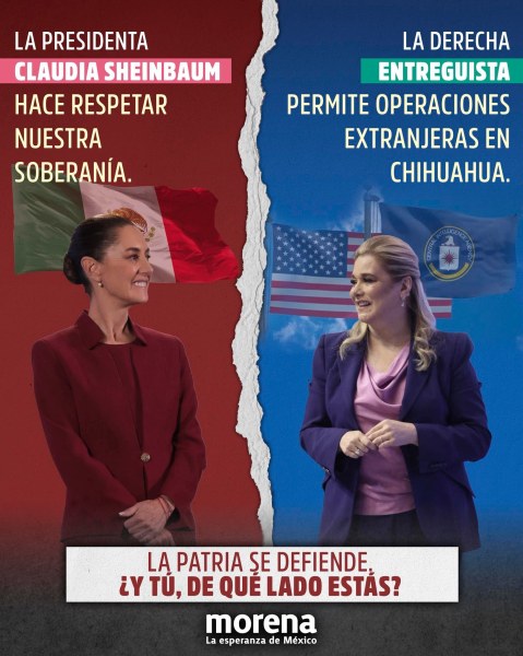 Difunde Morena propaganda del CIAgate de Chihuahua