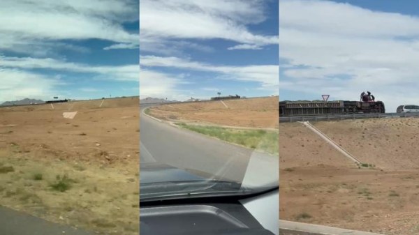 Vuelca tráiler en curva del Libramiento Oriente