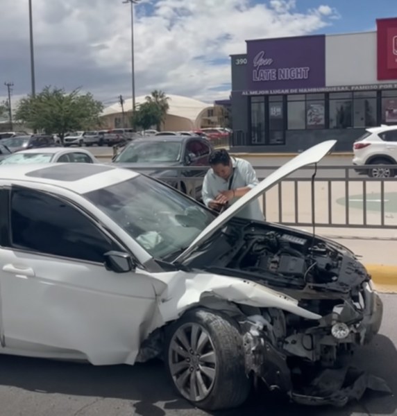 Fuerte choque en Ortiz Mena