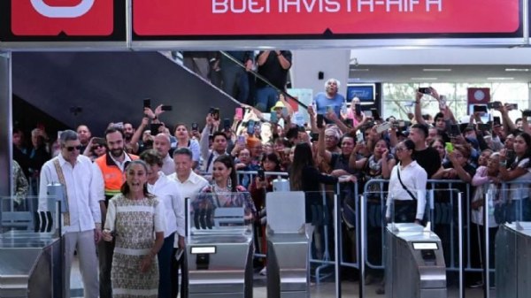 Inaugura Sheinbaum Tren Buenavista-AIFA