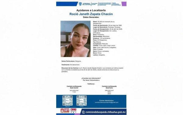 Desaparece mujer en Juárez