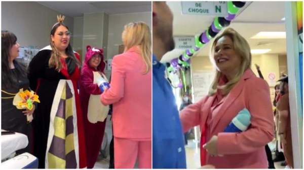 Visita Maru el Hospital Infantil por Día del Niño