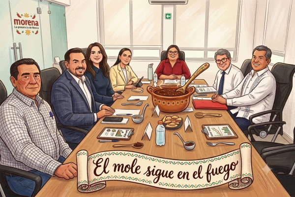 El mole ya está en el fuego