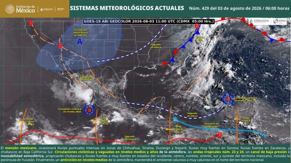 Prevén en la entidad lluvias, granizo y calor extremo