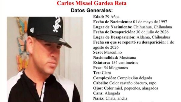 Desaparece en Aldama