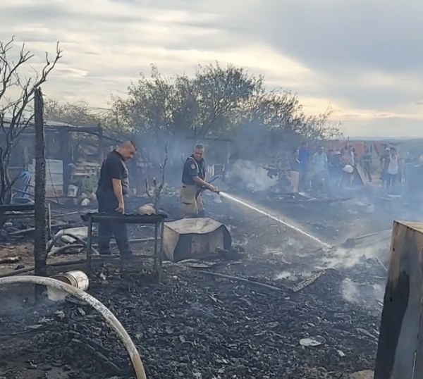 Incendio consume criaderos