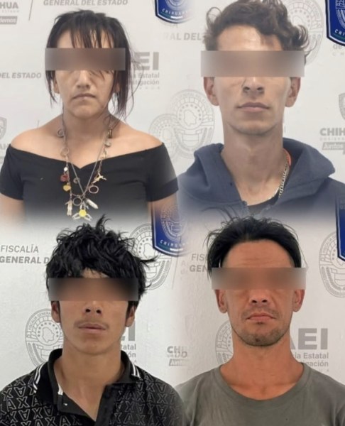 Detienen a cuatro con droga