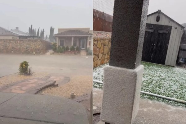 Cae granizada en El Paso