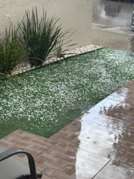 Cae granizada en Juárez