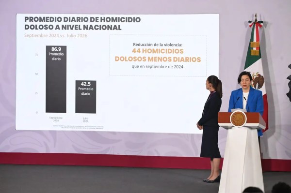 Reporta Gobierno Federal reducción del 51% en homicidios dolosos