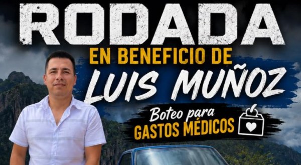 Convocan a rodada benéfica en apoyo a Luis Muñoz