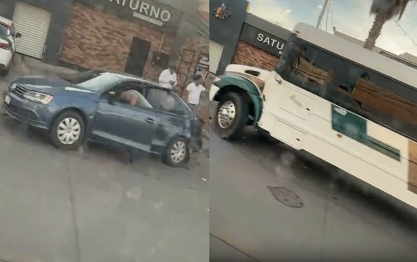 Choca con camión