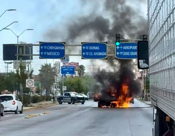 Se incendia camión de carga