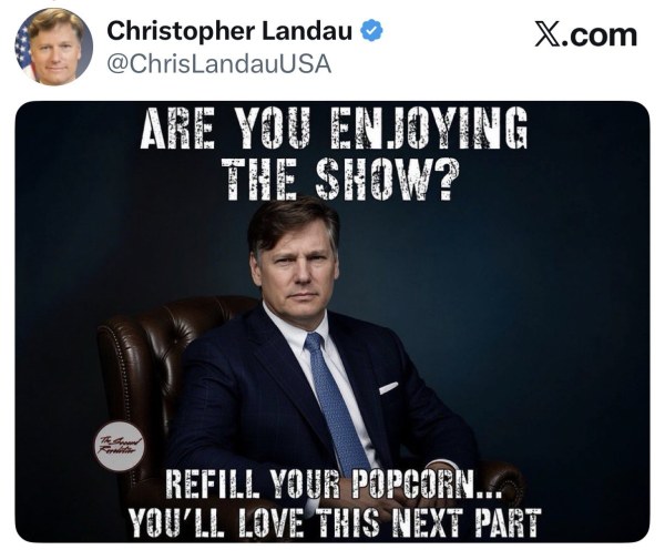“¿Estás disfrutando el show? Amarás la siguiente parte”: Landau