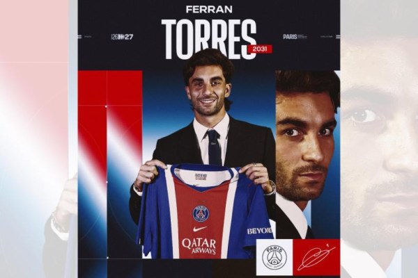 Anuncian a Ferrán Torres como jugador del PSG