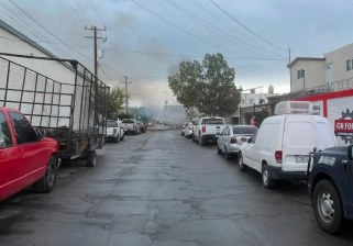Se incendia casa en Las Granjas