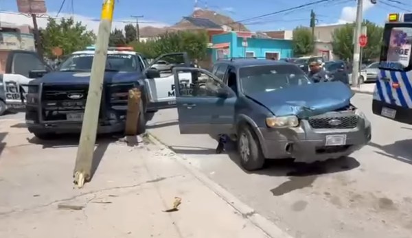Aparatoso choque en la Obrera
