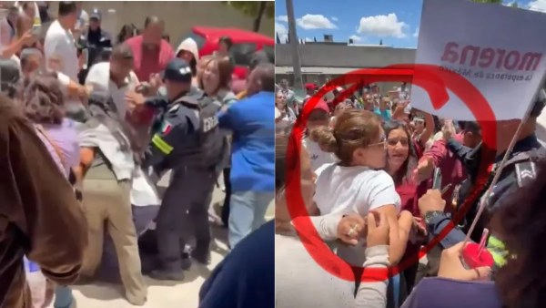 Asamblea de Morena termina a los golpes