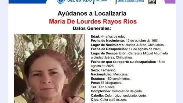 Desaparece mujer en Juárez