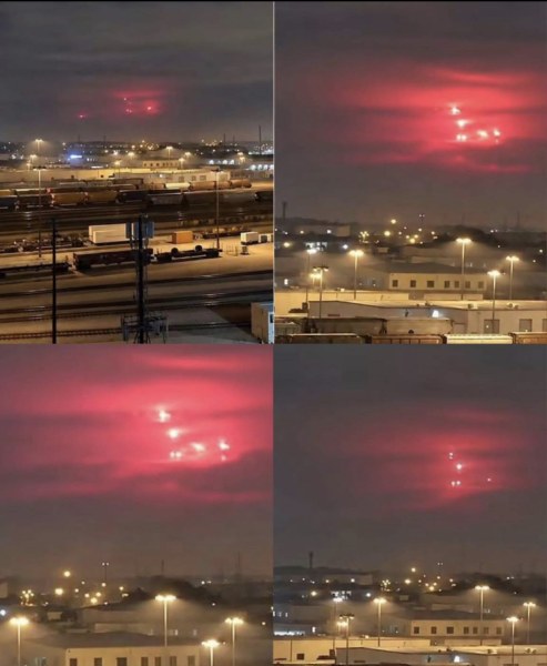 Graban misteriosas luces en el cielo