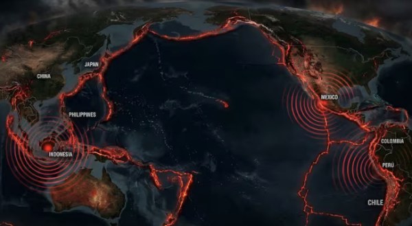 Cinturón de Fuego: cinco terremotos sacuden el Pacífico