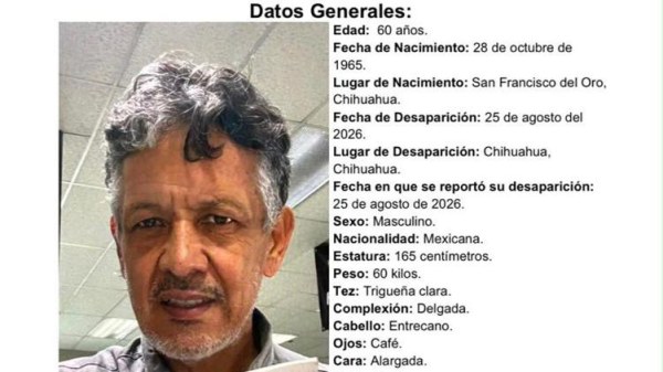 Desaparece al salir de su casa