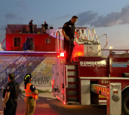 Se electrocuta en Punta Oriente