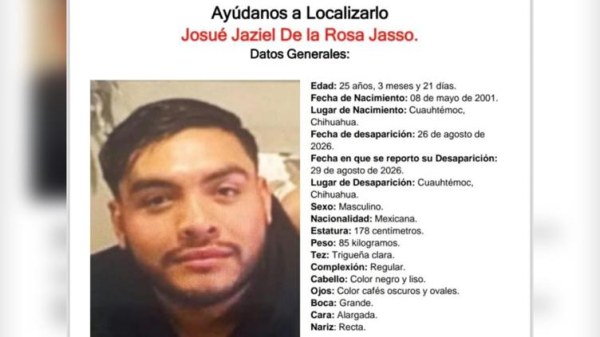 Desaparece en Cuauhtémoc
