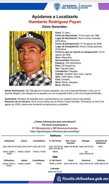 Desaparece en NCG