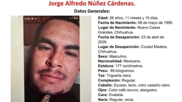 Desapareció hace 4 meses en Madera