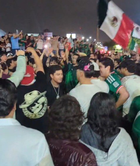 Detienen a dos ebrios en festejos por el triunfo de México
