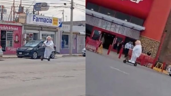 Captan al Simi Scooter por las calles de Chihuahua
