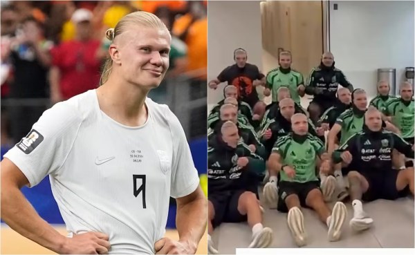 Haaland se ríe del festejo vikingo de la Selección Mexicana