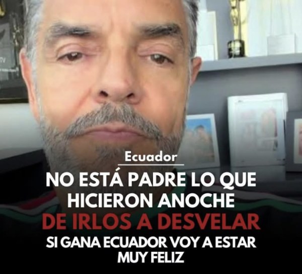 Duro hate contra Derbez por apoyar a Ecuador