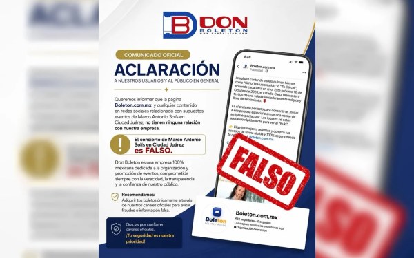 Don Boleton alerta sobre falso concierto de “El Buki”