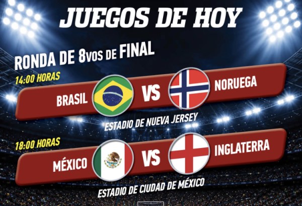 Horarios de hoy en el Mundial: ¿A qué hora juegan México e Inglaterra?