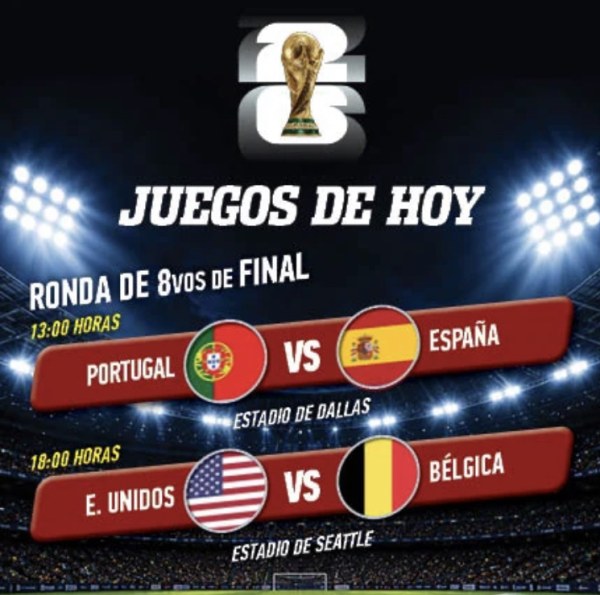Clásico ibérico y octavos de infarto: el Mundial hoy en TV