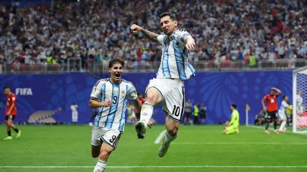 Messi anota gol y empata vs Egipto