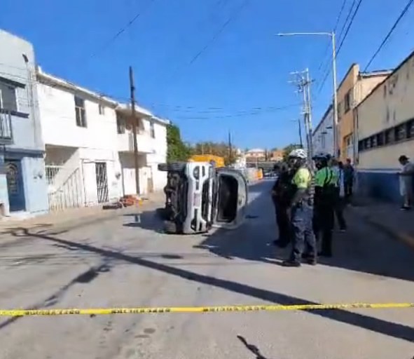 Vuelca en el centro
